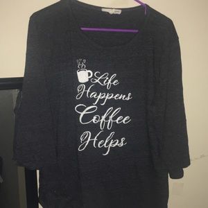 Life Happens Coffee Happens Pajama Shirt